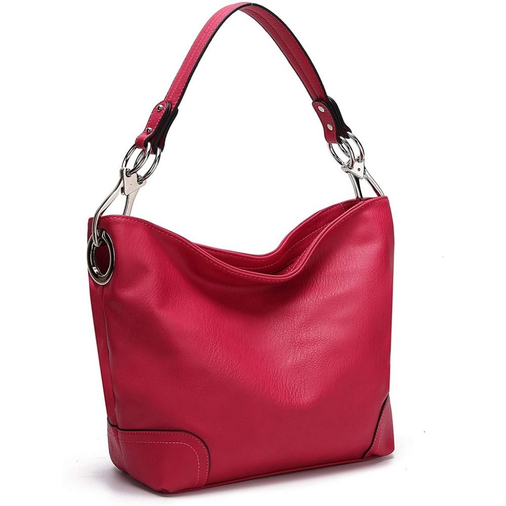 Red Orange Crocodile Print Purse